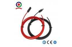 China Waterproof 3 Metres / 10 Feet 6mm2 Solar Extension Cables For System supplier