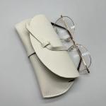 Soft Leather Multicolor Reading Glasses Case Durable With Strap 17*7.2 *1CM for sale
