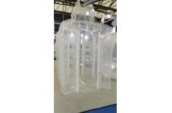 China Cement Shipping Transportation Transparent PE Liner Bag With Baffled Construction supplier