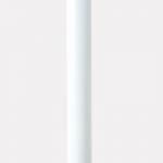 Round Anodized White 0.6mm Metal Pipe Curtain Rod for sale