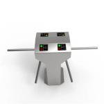 Double Tripod Turnstile Gate Dual Lane Stainless Steel Mechanical Access Control