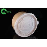 Biodegradable Recyclable Kraft Paper Bowls 32 Oz Take Away Durable For Salad for sale