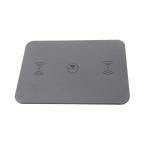 Custom Printed Personalised Pu Leather Multifunction Mouse Pad Wireless Charging for sale