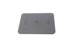 China Custom Printed Personalised Pu Leather Multifunction Mouse Pad Wireless Charging supplier