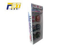 China Waterproof Foldable Side Wing Display , Custom Cardboard Display Stands With 3 Layers supplier