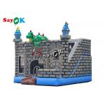 Dino Stroll Inflatable Bounce House Slide With Ball Pit Pool