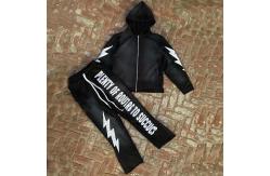 China Breathable Zip Up Cropped Sweatshirt Set Applique Embroidered Patch Unisex Track Suits supplier