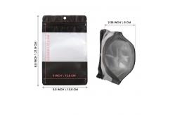 China 5.5*8.5in Smell Proof Mylar k Packaging Bag With Clear Window supplier