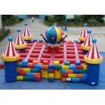Colourful circus big  inflatable maze sport game outdoor inflatable sport games for sale for sale