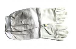 China Comfortable  Canvas Beekeeping Gloves with Long Elastic Cuff to Prevent Slipping supplier