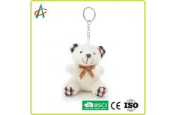 China CPSIA Plush Small Teddy Bear Keyring 10cm Height supplier