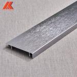 Brushed Anodized Aluminum Skirting Board For Flooring Kitchen Toe Kick for sale