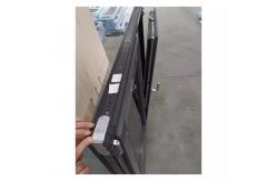 China Dark Grey Tilt And Turn UPVC Windows Tempered Double Glass Window Replacement supplier