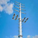 ASTM A572 GR65 6mm 8mm 10mm 13.8kv Hot Dip Galvanized Transmission Polygonal Steel Pole for sale