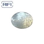 Galvanized Finish Round Metal Electrical Box Cover For BS4568 Junction Boxes