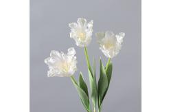 China Home soft furnishings, artificial flower bouquets, studio shooting props, 5 double-petaled tulips supplier