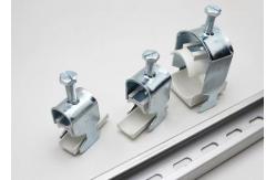 China Zinc Plated Pipe Fitting Clamps Single One Piece Assembled Strut Channel Cable Clamps supplier