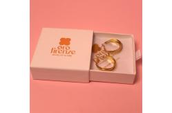 China Jewelry Packaging Box For Necklace , Custom Cardboard Paper Drawer Box With Ribbon supplier