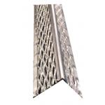 Drywall 5mm Edge Aluminium Angle Bead Round Nose Metal With Diamond Mesh Wings for sale