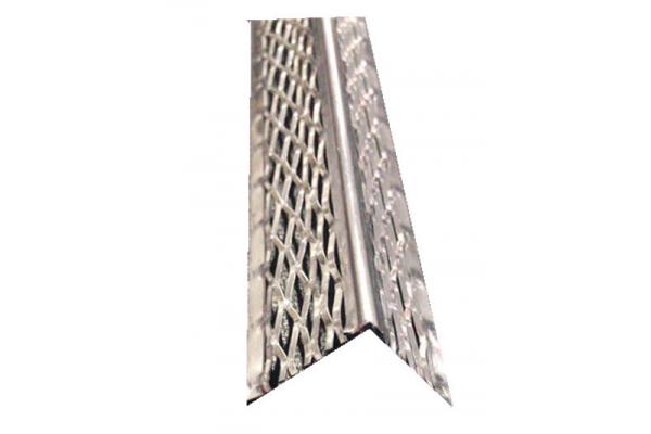 Drywall Aluminium Angle Bead Round Nose Metal With Diamond Mesh Wings Width 30MM