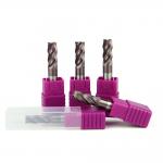 4 Flues Solid Carbide Milling Cutters / HRC45 Carbide Micro End Mills for sale