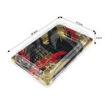Recyclable Disposable Plastic Sushi Box With Anti Fog Lid for sale