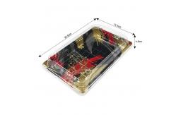 China Recyclable Disposable Plastic Sushi Box With Anti Fog Lid supplier