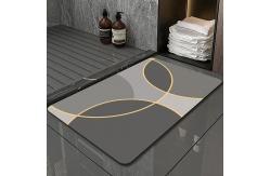 China Bathroom Diatomite Foot Mat Anti Slip Soft Absorbent supplier