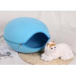 46*38*25cm Egg Shaped Washable Felt Pet Cave House for sale