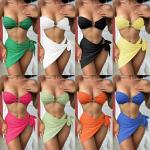 Special Fabric Three Piece Swimwear Bikini Ladies Swimsuit 3 Piece for sale