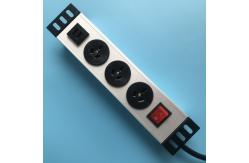 China 3 Australian Outlet Power Strip With USB 2M Cable Metal Shell supplier