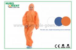 China Hooded Nonwoven Disposable Microporous Coverall With Foot Cover supplier