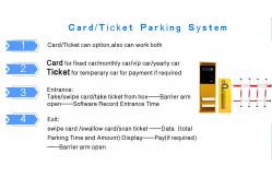 China RS485 Ticket Parking RFID Parking Management System 4800bps/100m supplier