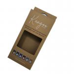 Hanging Brown Self Assembly Paper Boxes Flat Rectangle Auto Lock Bottom Carton for sale