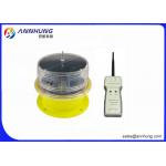 Remote Control  Solar Aviation Obstruction Light , High Efficient  LED Solar Light for sale