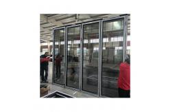 China Bifold Sliding Glass Folding Window Doors For Patio 77mm Insulated Aluminum supplier