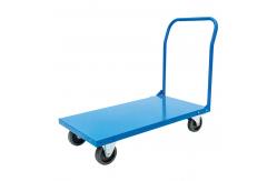 China OEM Heavy Duty Platform Trolley 500kg Flatbed Push Cart Single Handle supplier