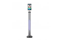 China IPS LCD DC12V Face Recognition Infrared Temperature Kiosk supplier