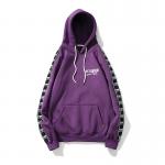 Arm Strap Embroidery Mens Oversized Pullover Hoodie With Hand Warming Pockets