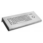IP65 vandal proof metal wall-mounted kiosk keyboard with optical trackball