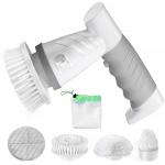 Bathroom Electric Spin Scrubber Cordless Motorized With 4 Replaceable for sale