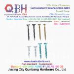 QBH Black Green WZP YZP Yellow White Zinc Plated Trumpet Head Double Or Single Threaded Carbon Steel Drywall Screws for sale