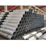80FT polygon 69kv galvanised power pole , Transmission Line Steel Poles for sale