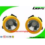 4000 Lux LED Mining Cap Lamp , Engineer Plastic Material Coal Mining Lights for sale