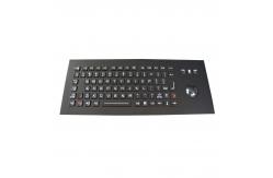 China SUS304 PS2 USB Marine Metal Keyboard With Backlit Trackball supplier