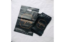 China Matte Black Poly Mailing Packaging Bags For Garment Package supplier