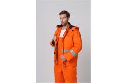 China EN342 Fire Resistant Winter Jacket , 1% Carbon Fiber Cold Weather Workwear supplier