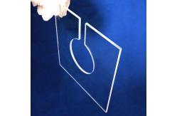China Coustomization Transparent Uv Fused Silica Sheet Plate For Uvc Led Lamp supplier