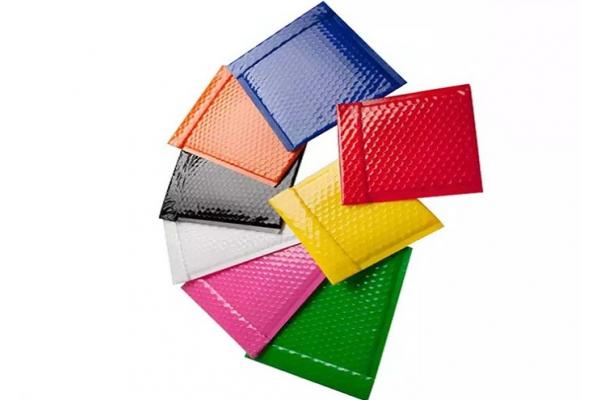LDPE Bubble Metallic Bubble Envelope Printing Custom LOGO For Holiday Gifts Shipping