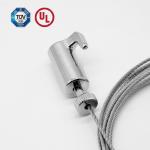 Adjustable Hooked Cable Gripper For Picture / Artwork Display With Nickel Finish for sale